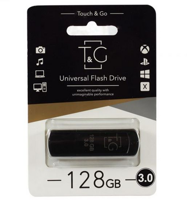 USB флешка Flash Drive 128Gb T&G Classic Black 3.0 TG011-128GB3BK Black original TGCBTG011128GB3BK фото