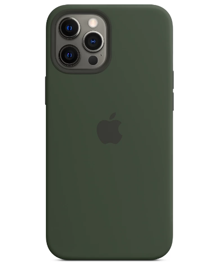 Чохол для Apple iPhone 12 Pro Max Silicone Case MagSafe темно-зелений SCMSIPH12PROMAXDG фото