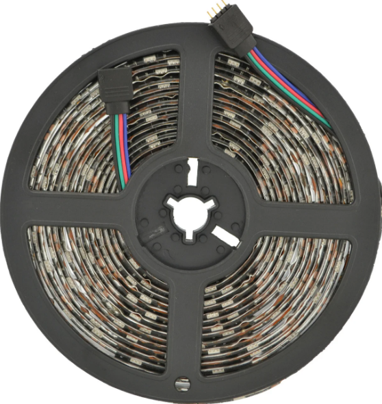 Світлодіодна стрічка з мікрофоном у силіконі на клейкій основі RGB LED Strip 5050 5 метрів RGBLEDSTRIP фото