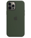 Чохол для Apple iPhone 12 Pro Max Silicone Case MagSafe темно-зелений SCMSIPH12PROMAXDG фото 2