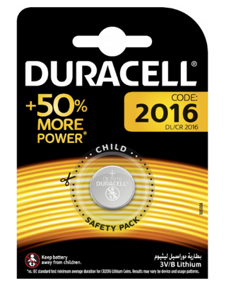 Батарейка литиевая Duracell DL2016/CR2016 DURACELL2016 фото