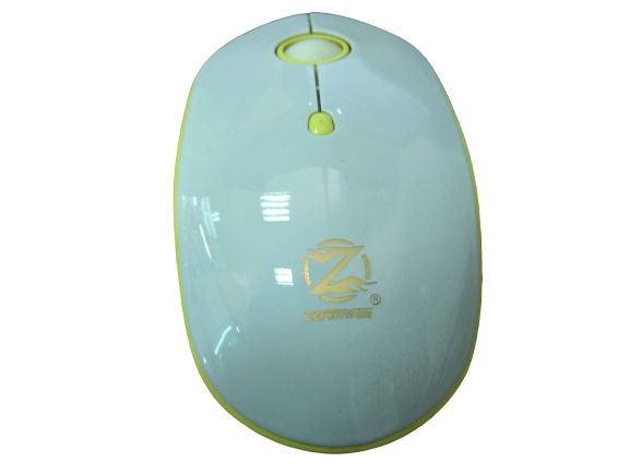 Бездротова безшумна акумуляторна миша Zornwee W880 Біло-жовта ZRNWW880WY фото