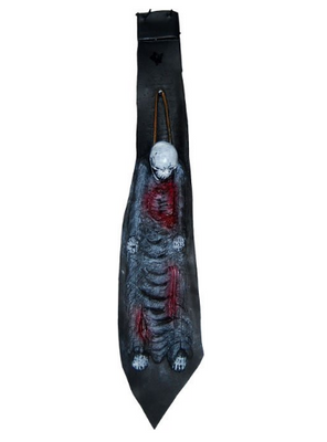 Карнавальный резиновый галстук Скелет ABC Хеллоуин KARNREZGALSTUKSKELETABC фото