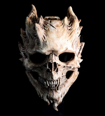 Латексна маска демон-скелет ABC 1857398733 фото