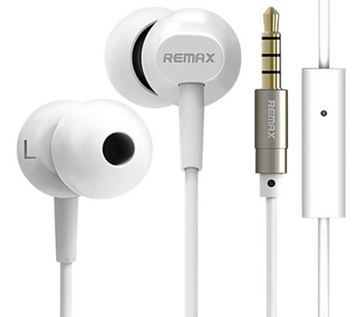 Вакуумні навушники Remax RM-501 Earphone Білі RMXRM501W фото