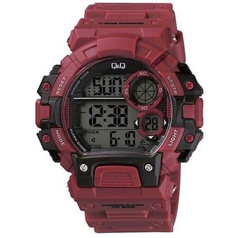 Мужские спортивные часы Q&Q M144J010Y темно красный 1169629782 фото