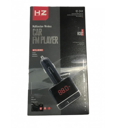 Автомобільний трансмітер FM Модулятор із підзаряджанням HZ H3BT Bluetooth + USB + MicroSD Чорний HZH3BTB фото
