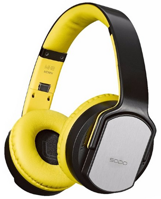 Бездротові Bluetooth-Навушники SODO MH2 + колонка 2в1 Жовті SODOMH2 фото