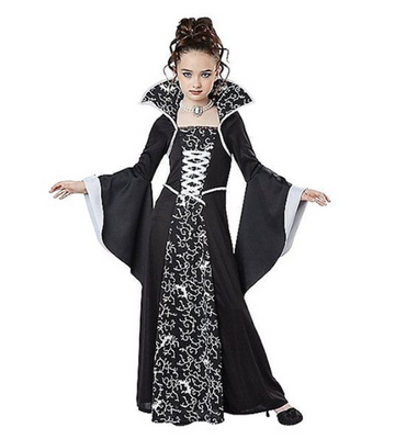 Платье Жена Дракулы/Ведьмочка ABC (120-130 см) 1961267999 фото