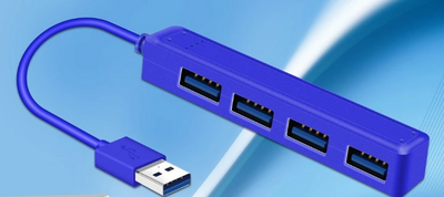 USB хаб на 4 порти KY-161 Синій HUBKY161BL фото