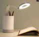 Лампа настільна сенсорна ABC TGX-781 з органайзером бездротова світлодіодна 3 режими яскравості біла RM121219W фото 5