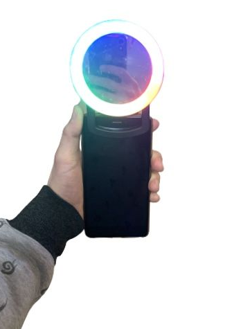 RGB LED Селфі кільце з дзеркалом для телефона Soft Ring Light&Mirror RGBLEDSRLM фото