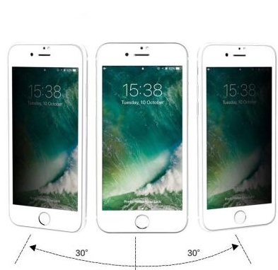 Захисне скло Privacy Tempered Glass для iPhone 7 Plus/8 Plus White PTG7P8PW фото