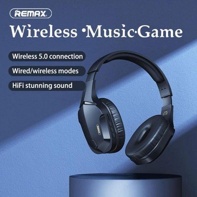 Ігрові бездротові bluetooth навушники REMAX RB-750HB чорні BH300 фото