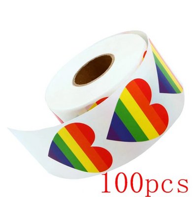 Стикерпак (Лента наклеек) "ЛГБТ". (100 шт) ABC 2128378818 фото
