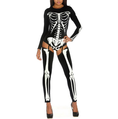 Костюм Скелет женский ABC Хэллоуин Halloween черный 1961271179 фото