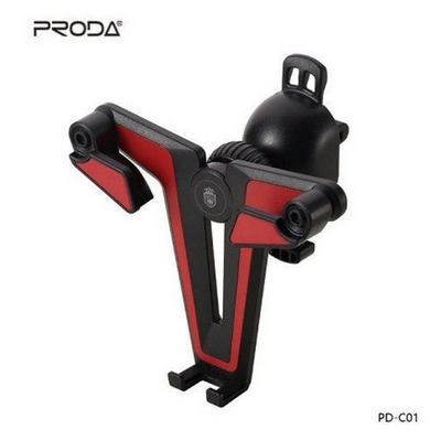 Автодержатель для телефона Proda T-Cool series PD-C01 красно-черный PRODAPDC01RB фото