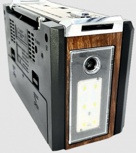 Радіоприймач з USB/SD і LED-ліхтариком Golon RX-381 Коричневий 1788161719 фото