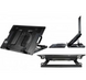 Подставка охлаждающая трансформер столик для ноутбука ErgoStand 9-17 ABC черная n1302 фото 2