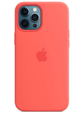 Чехол-накладка для Apple iPhone 12 Pro Max Silicone Case MagSafe коралловый SCMSIPH12PROMAXC фото