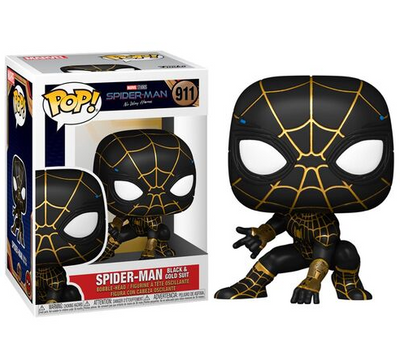 Коллекционная фигурка Funko Pop 911 Человек паук черно-золотой костюм Spider Man No Way Home FP-SMNWH911 фото