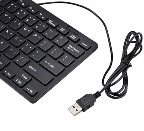 USB міні клавіатура UKC K1000 чорна UKCK1000B фото