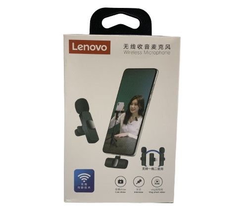 Подвійний бездротовий петличний мікрофон Lenovo для телефона на Iphone Lightning 1855678262 фото