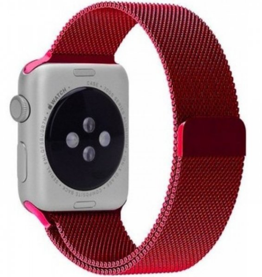 Ремінець Міланська петля для Apple Watch 38mm Червоний MILAW42R фото