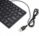 USB мини клавиатура UKC K1000 черная UKCK1000B фото 2