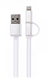 USB кабель Remax Aurora RC-020t 2in1 Lightning-microUSB Белый RMXRC020TW фото 2