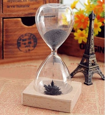 Магнитные песочные часы Magnet Hourglass с деревянной подставкой 1411413456 фото