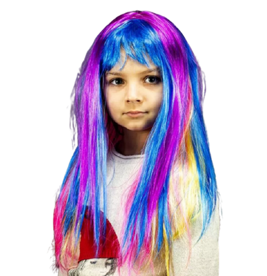 Карнавальный парик Радужный Разноцветный ABC 4434 фото