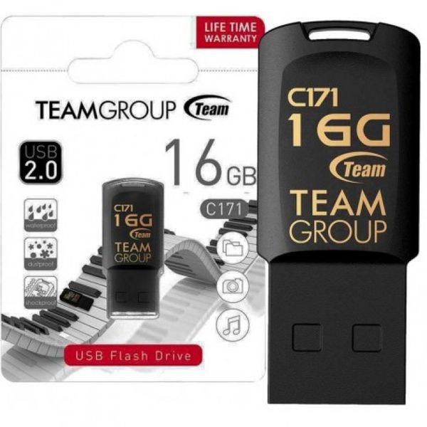 USB флешка 16гб TEAMGROUP C171 Black 16TGC171B фото