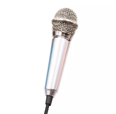 Мінімімікрофон 3,5 мм Clip ABC з виходом для навушників срібло RMXRLLF31 фото