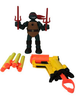 Игровой набор фигурка с проектором + пистолет Рафаэль Черепашки Ниндзя TMNT ABC INFPPRAFTMNTABC фото
