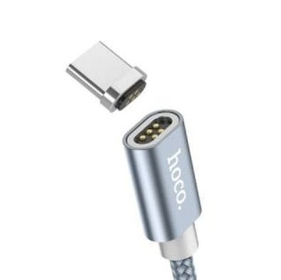 Магнітний кабель USB Hoco Magnetic Adsorption U40A Type-C Сірий HOCOMU40ATCG фото