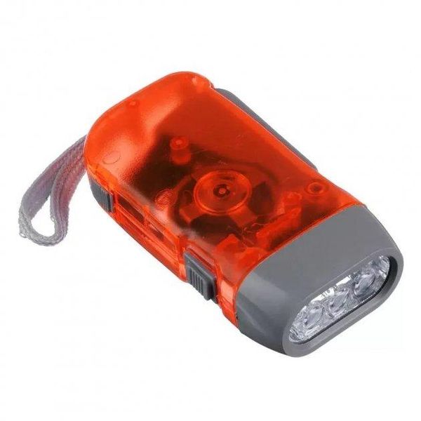 Ліхтарик ручний світлодіодний з акумулятором із динамомашиною Watton WT-092 червоний 1726876723 фото