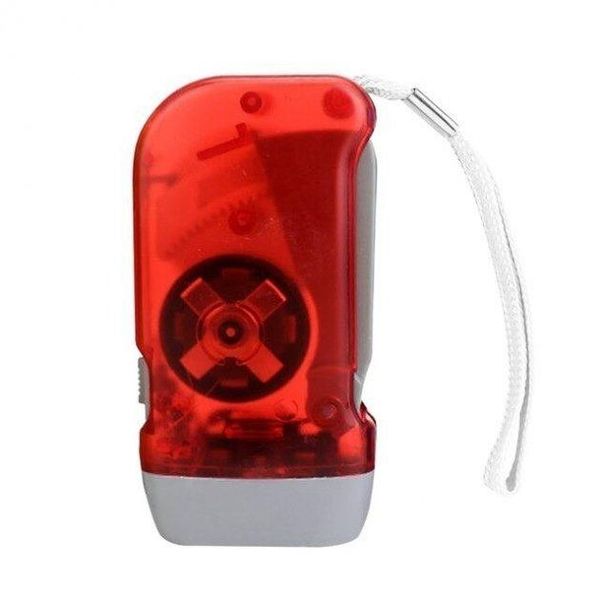 Фонарик ручной светодиодный с аккумулятором с динамо машиной Watton WT-092 красный 1726876723 фото