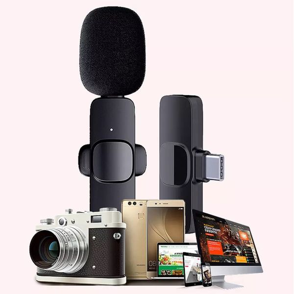 Двойной беспроводной петличный микрофон K800 для телефона Android Type-C 1800317426 фото
