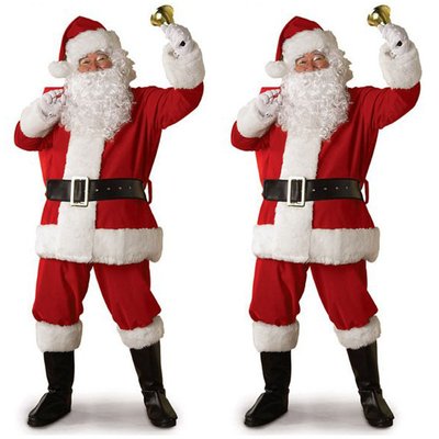 Костюм Санта Клаус Преміальний 170-185 см (4xl) (Повний комплект з периком) ABC 516 фото