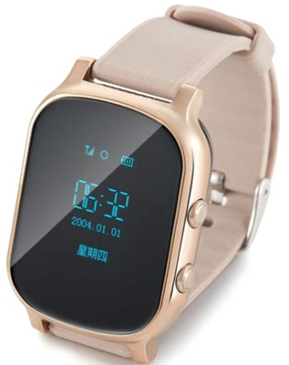 Смарт часы с трекером Smart GPS Watch T58 Золотые SWT58G фото
