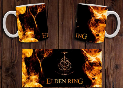Чашка біла керамічна "Elden Ring" чашка ABC 1887333383 фото