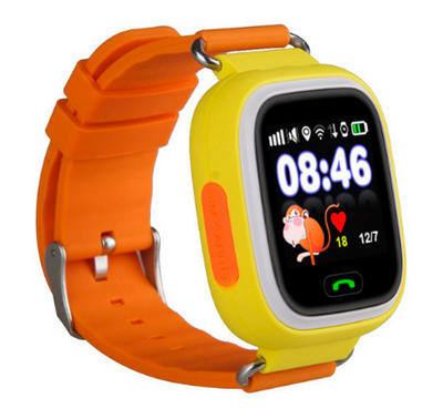 Дитячий смарт-годинник з GPS-трекером Baby Watch Q90 жовтий BWQ90Y фото