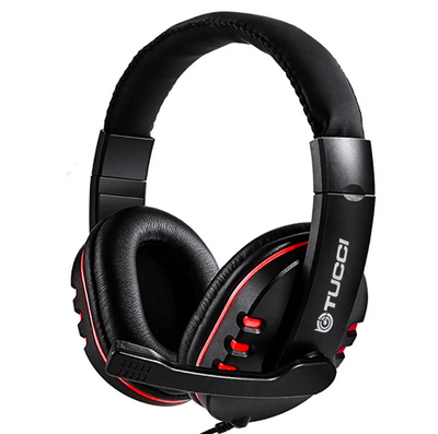 Ігрові навушники з мікрофоном Tucci A5 Fighter Gaming Headphone чорні TUCCIA5B фото