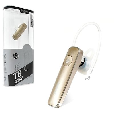 Bluetooth гарнитура наушник REMAX RB-T8 золотая RB-T8 фото
