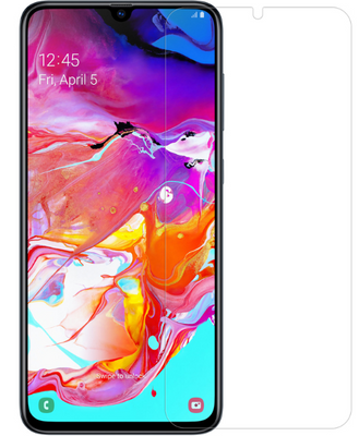 Гидрогелевая защитная пленка на Samsung Galaxy A70 на весь экран прозрачная PLENKAGGSMSNGA70 фото