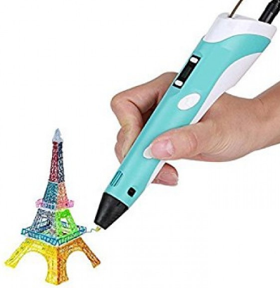 3D-ручка з LCD-дисплеєм і екорежимом для 3Д-малюнок 3DPEN-2 Блакитна 3DPEN2B фото