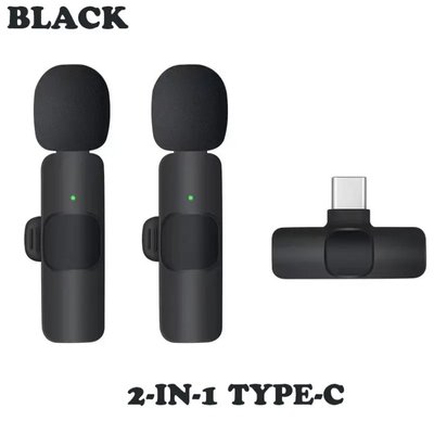 Подвійний бездротовий петличний мікрофон Lenovo для телефона на Android Type-C 1855690730 фото