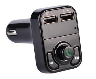 Автомобільний трансмітер FM Модулятор із підзаряджанням Car B3 Bluetooth + USB + MicroSD Чорний CARB3B фото