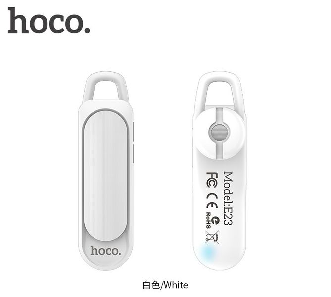 Bluetooth гарнітура Hoco E23 Біла BTHCE23 фото